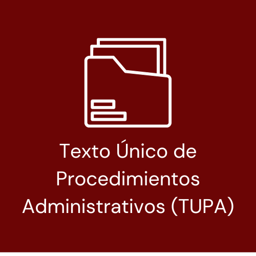 Texto Único de Procedimientos Administrativos (TUPA)