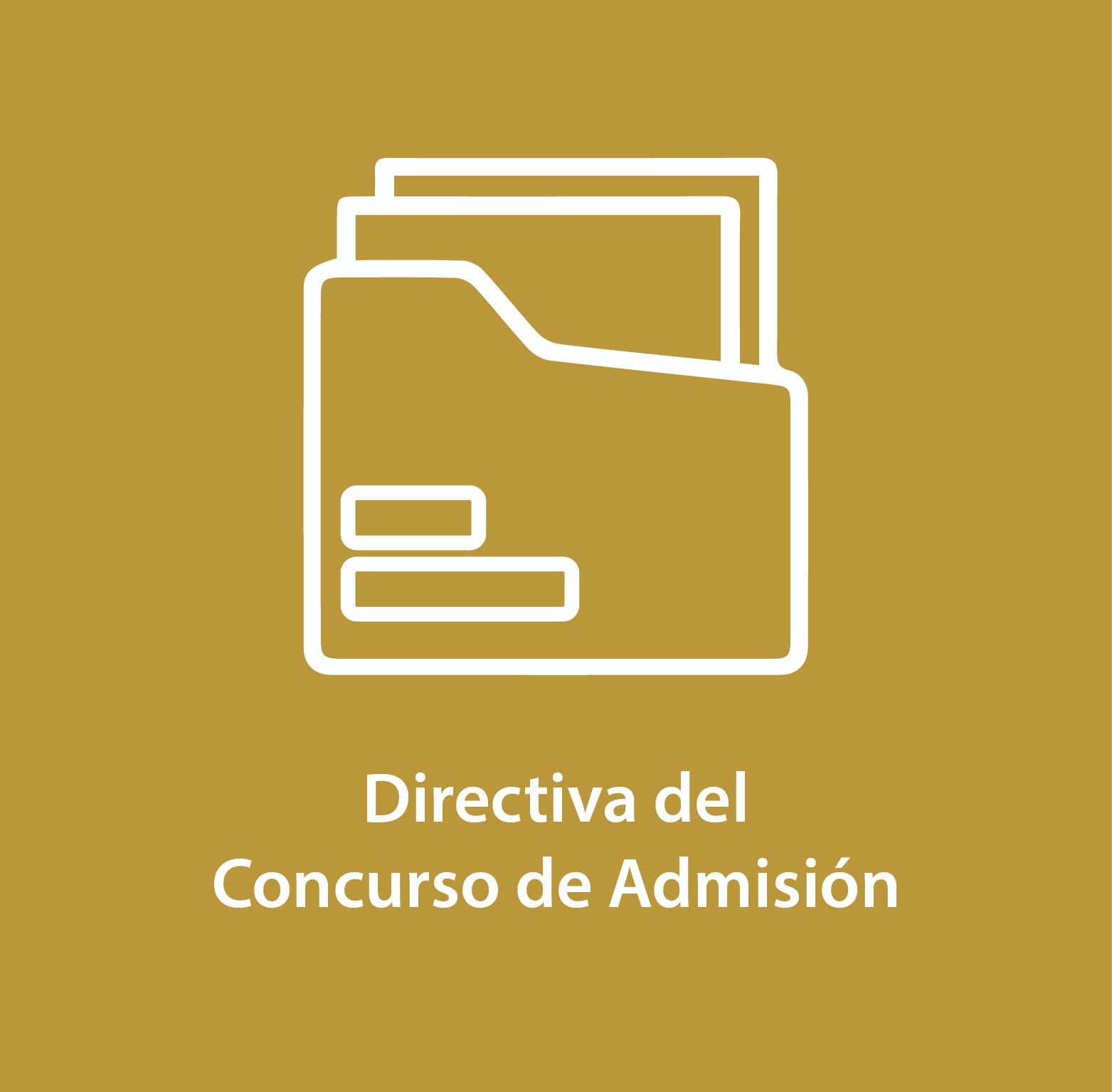 Directiva del Concurso de Admisión