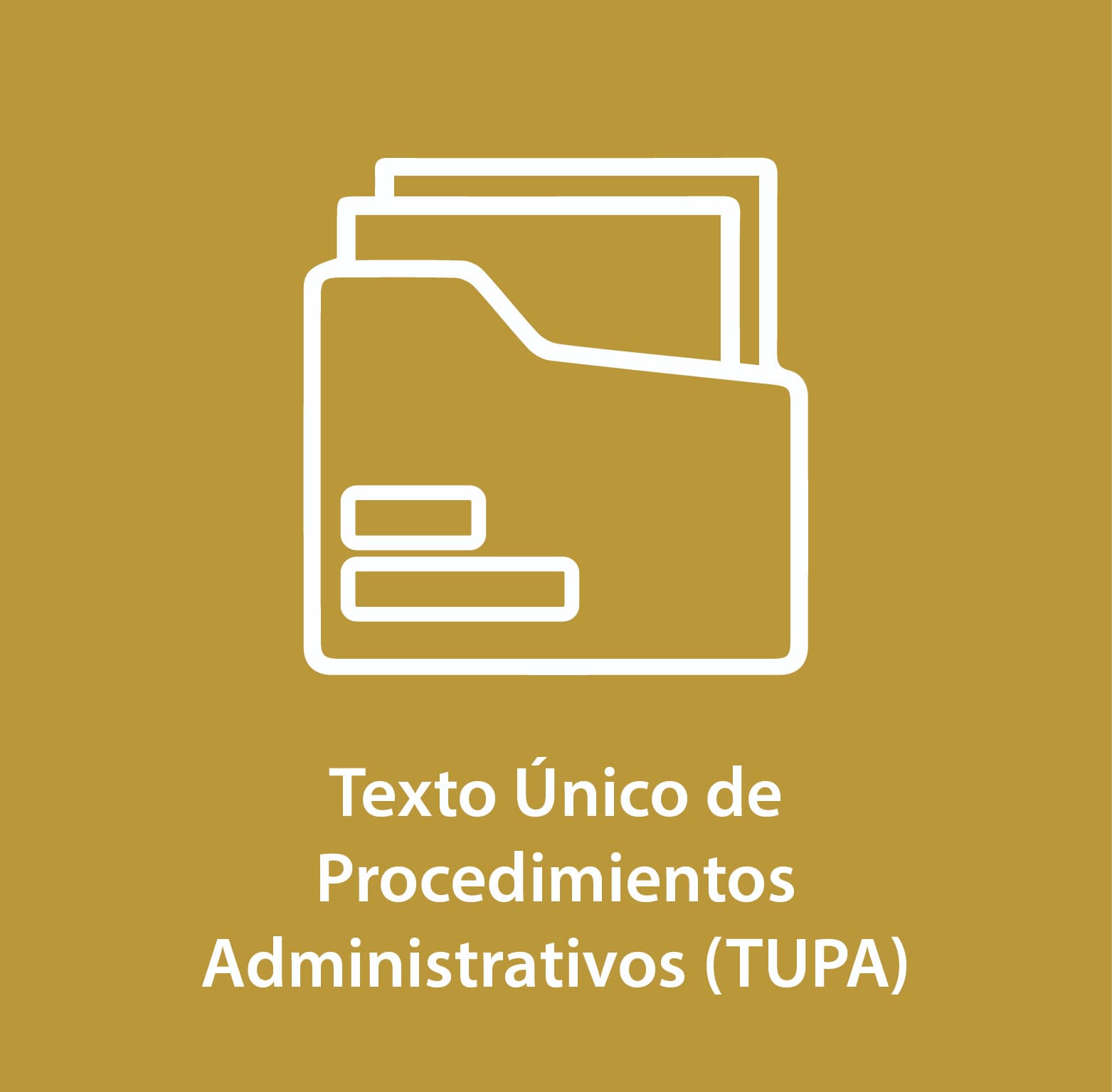 Texto Único de Procedimientos Administrativos (TUPA)